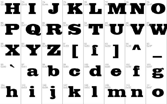 Fette Egyptienne font