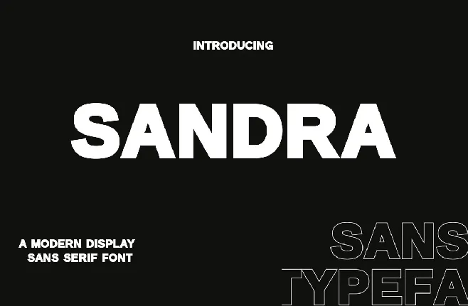 Sandra font