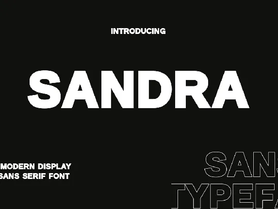 Sandra font