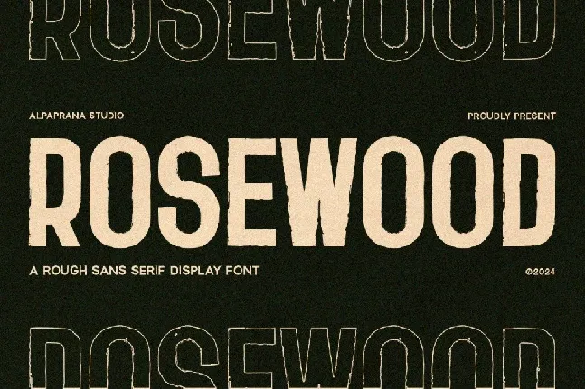 Rosewood Free font