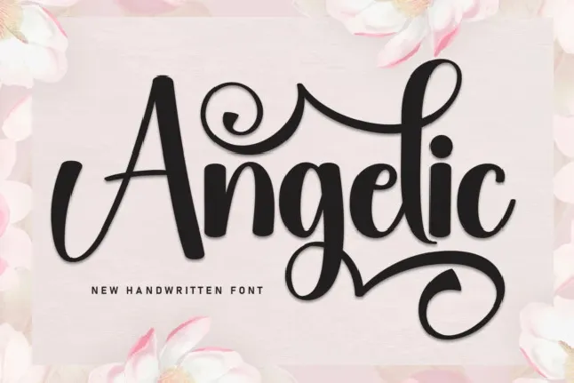 Angelic Calligraphy font