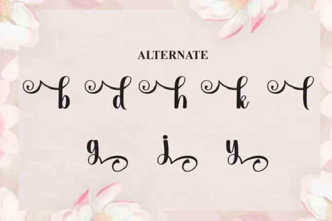 Angelic Calligraphy font