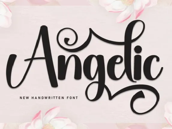 Angelic Calligraphy font