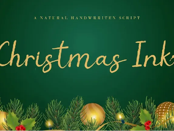 Christmas Ink font