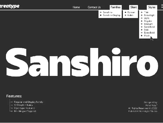 Sanshiro font