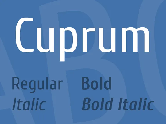 Cuprum font