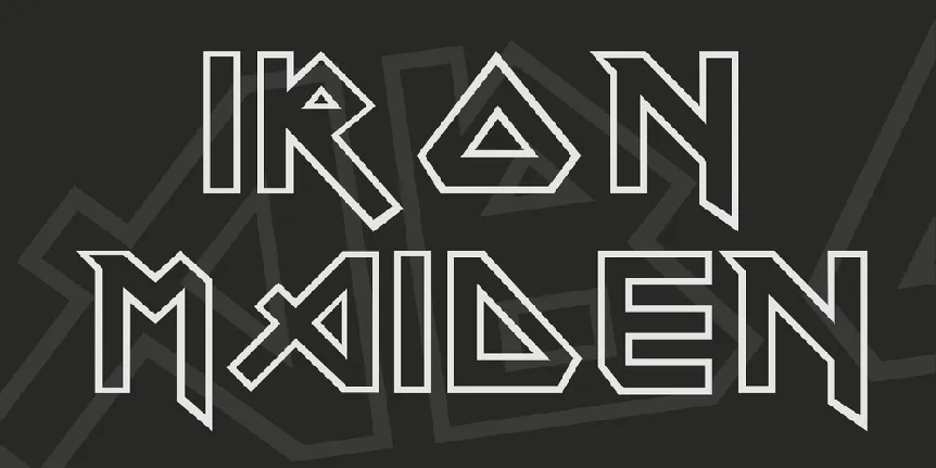 Iron Maiden font