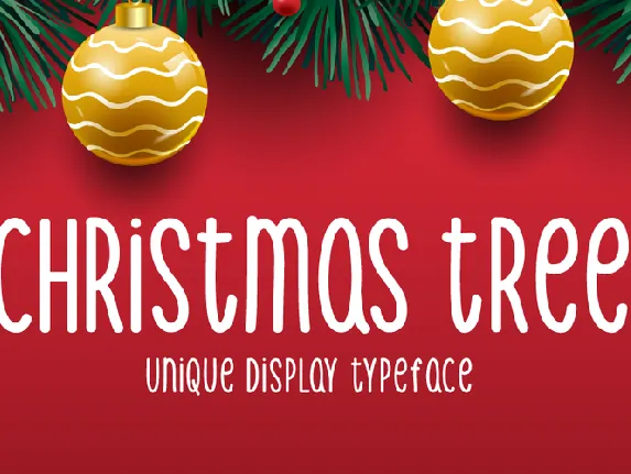 Christmas Tree font