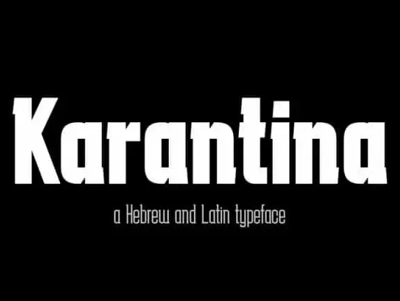 Karantina Slab Serif font