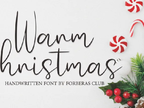 Warm Christmas font