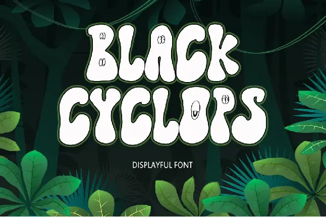 Black Cyclops font