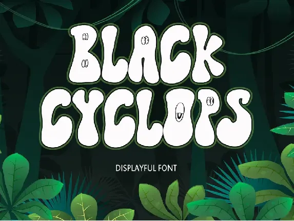 Black Cyclops font