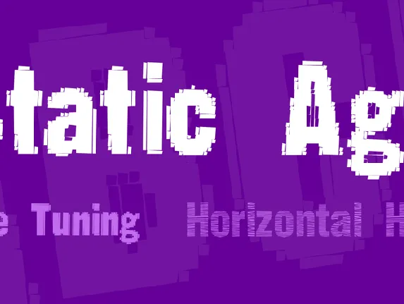 Static Age font