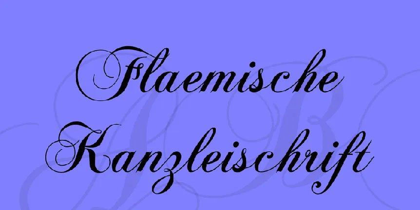 Flaemische Kanzleischrift font