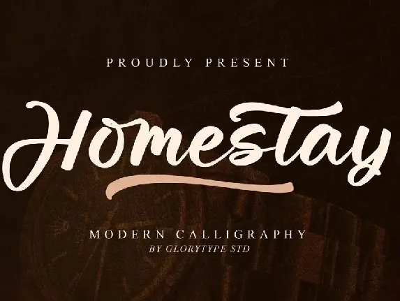 Homestay Script font