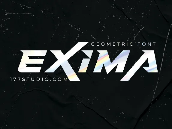 Exima Geometric font