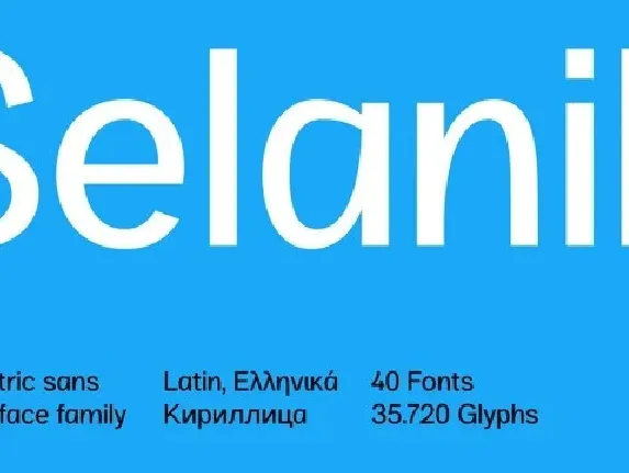 SK Selanik font