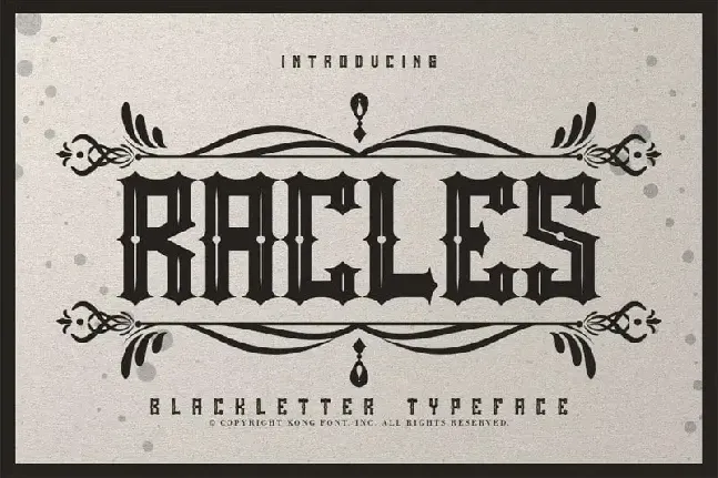 Rackles Blackletter font