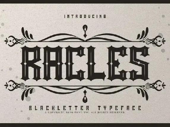 Rackles Blackletter font