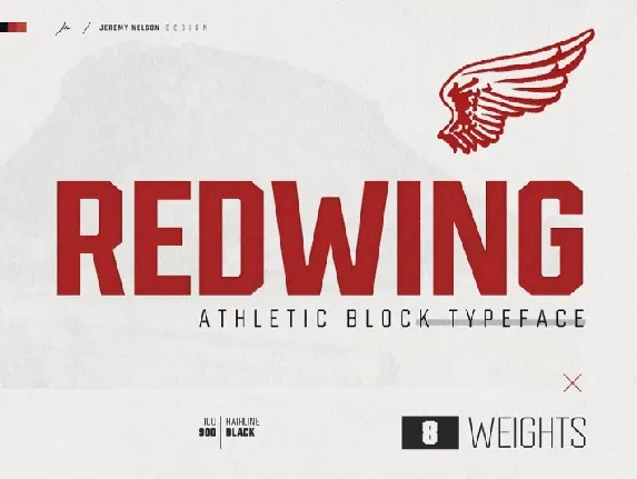 Redwing Display font