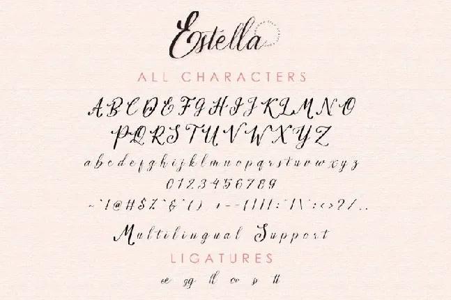 Estella Script font