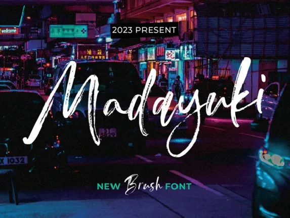 Madayuki Brush font