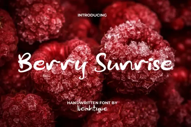 Berry Sunrise font