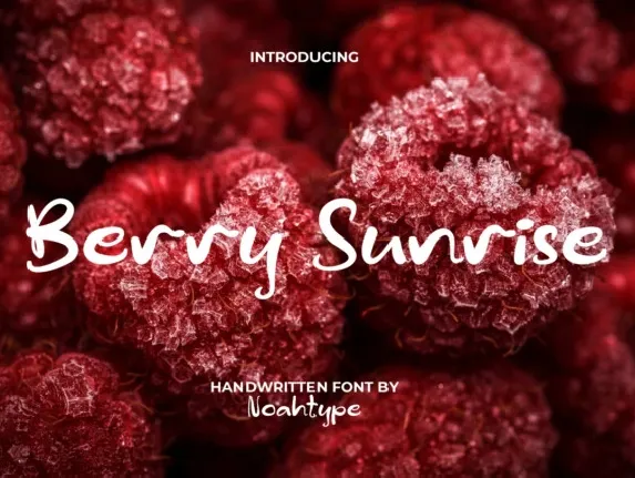 Berry Sunrise font