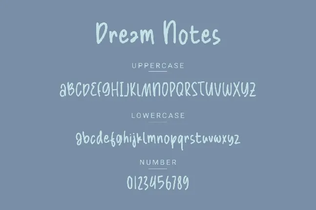 Dream Notes Demo font