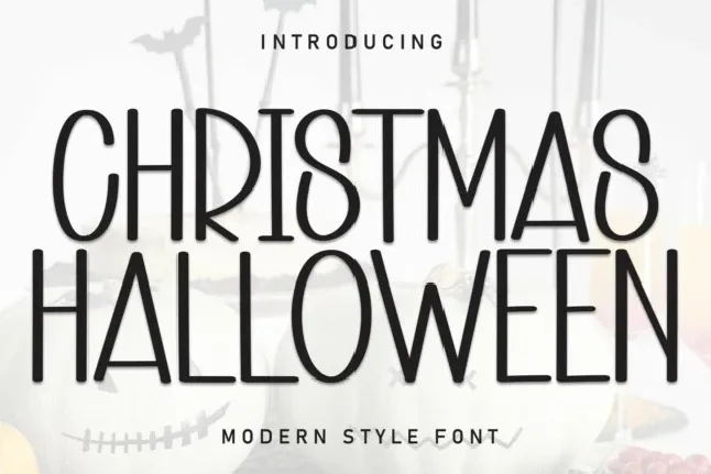 Christmas Halloween Display font