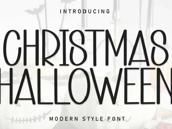 Christmas Halloween Display font