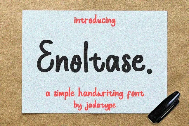 Enoltase font