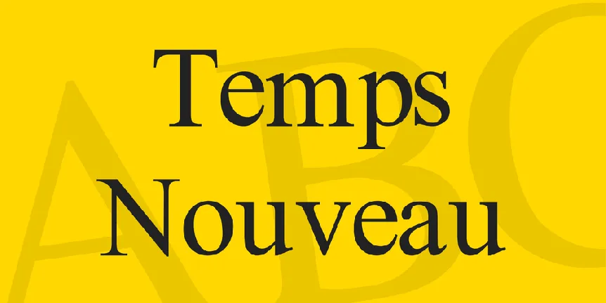 Temps Nouveau font