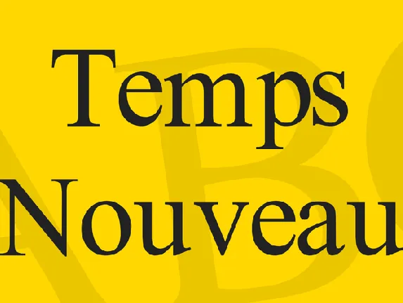 Temps Nouveau font