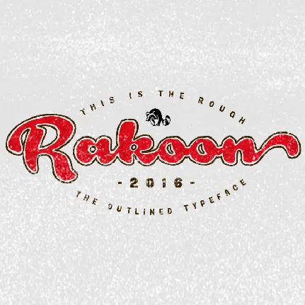 Rough Rakoon font