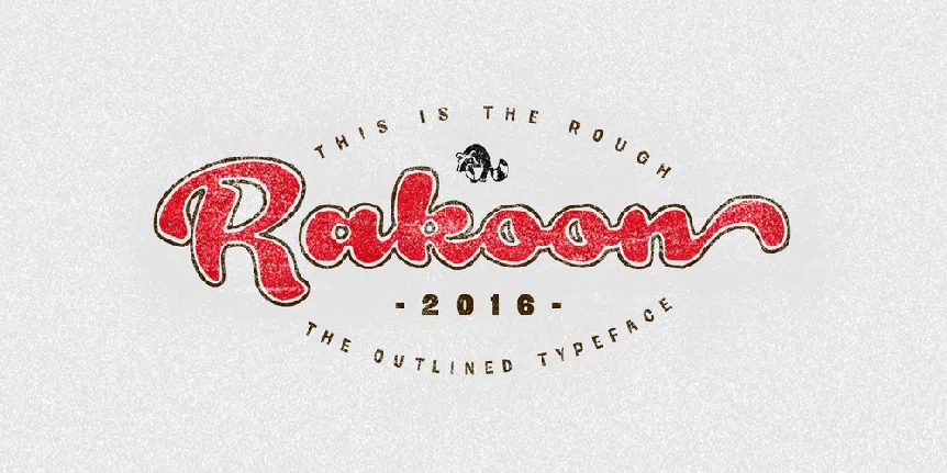 Rough Rakoon font