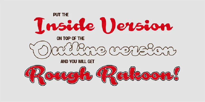 Rough Rakoon font