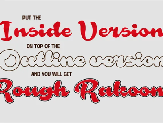 Rough Rakoon font