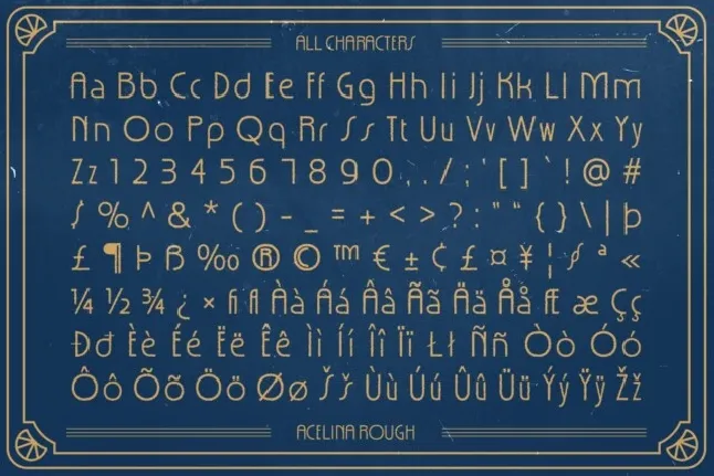 Acelina Rough font