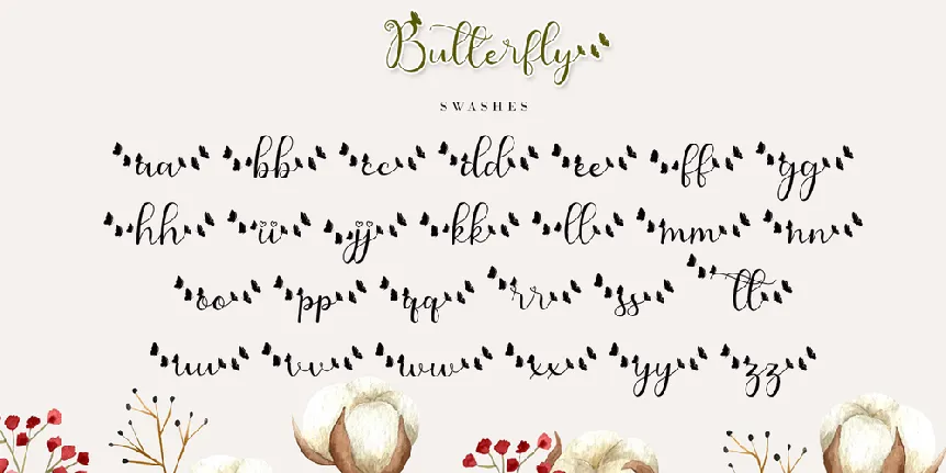 Cute Butterfly font