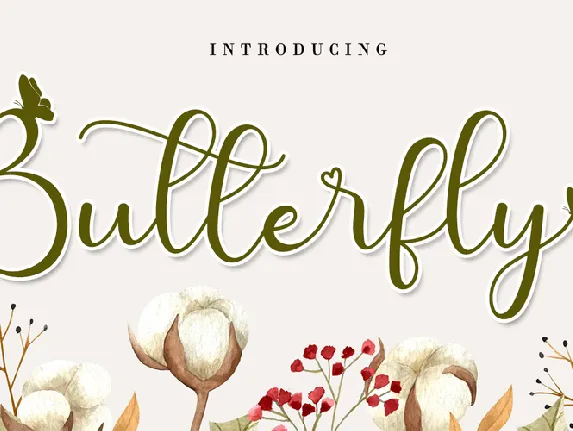 Cute Butterfly font