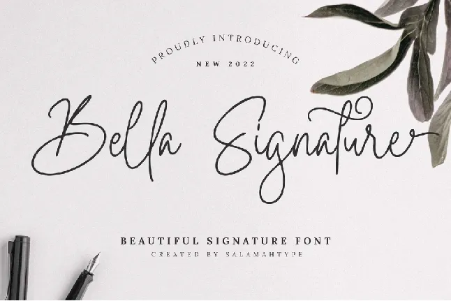 Bella Signature font