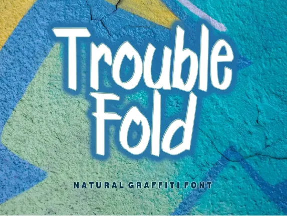 Trouble Fold - Personal Use font