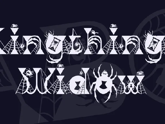 Kingthings Widow font