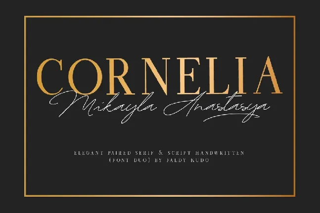 Cornelia Serif font