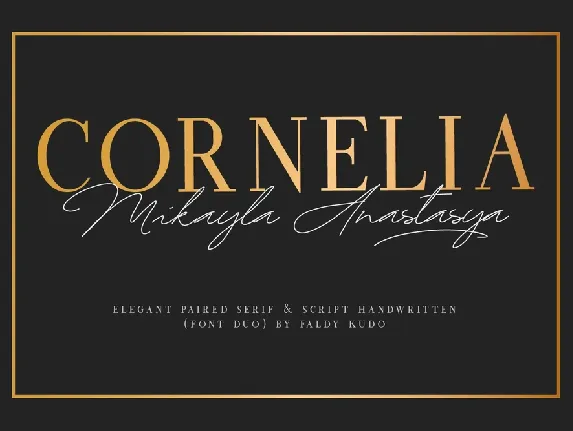 Cornelia Serif font