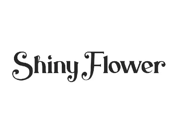 Shiny Flower font