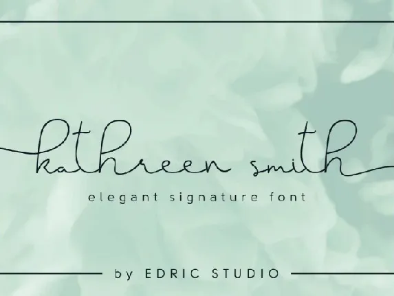 Kathreen Smith Elegant Signature font