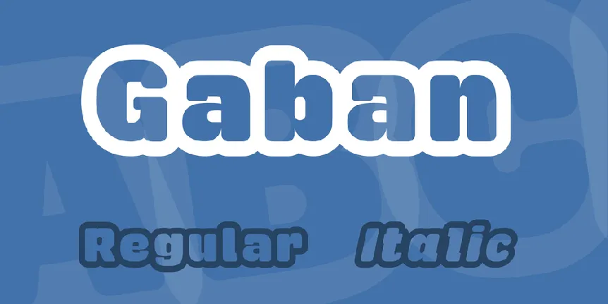 Gaban Family font