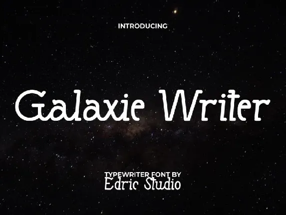 Galaxie WriterDemo font